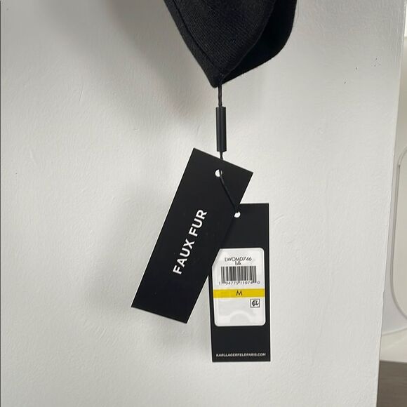 Karl Lagerfeld logo Black and White Puffer Jacket with omen size M - Picture 4 of 10